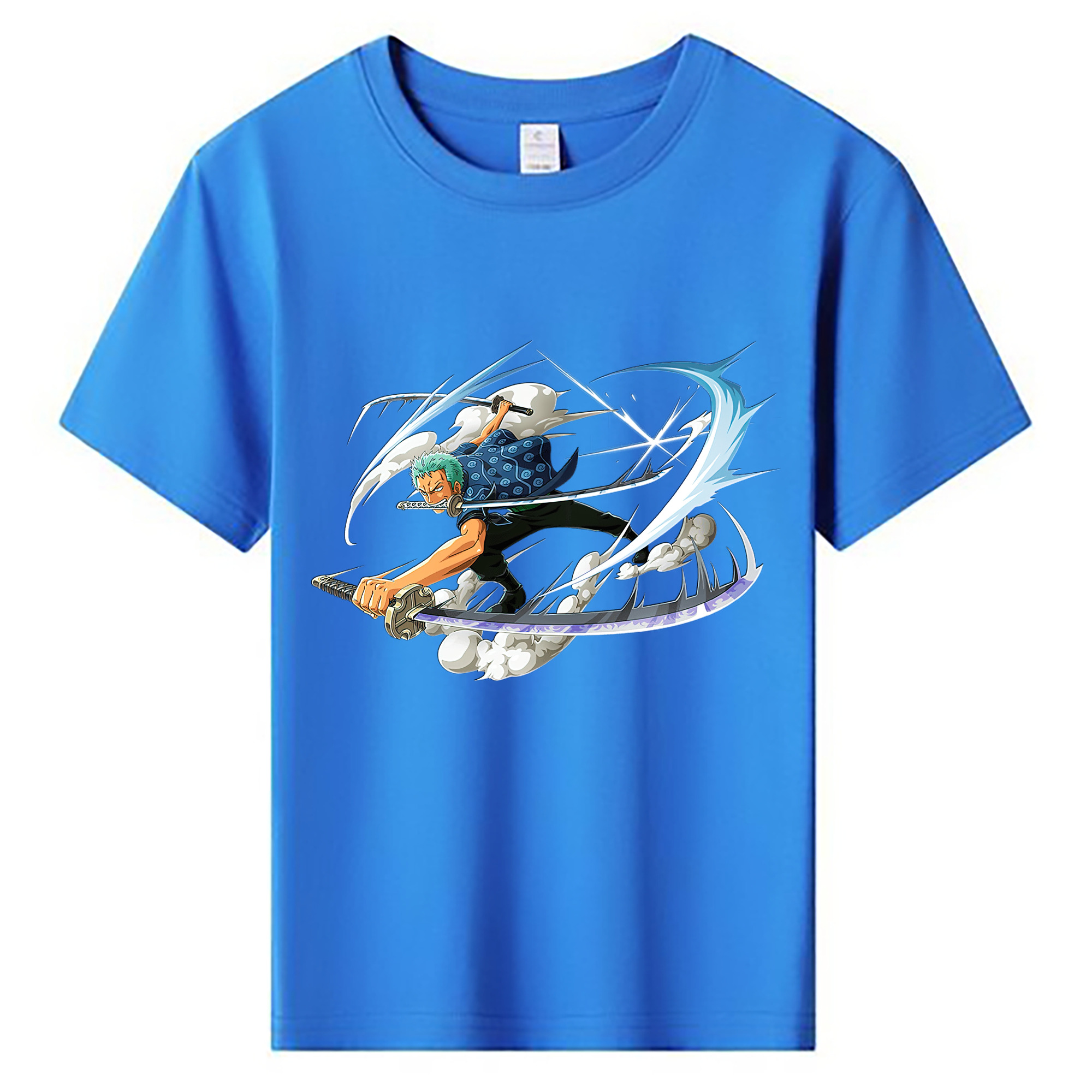 ワンピース ロロノア・ゾロ ONE PIECE Roronoa Zoro 綿100％キッズTシャツ（フロントプリント）